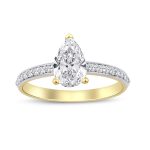 Pear Ringe - Solitaire Band