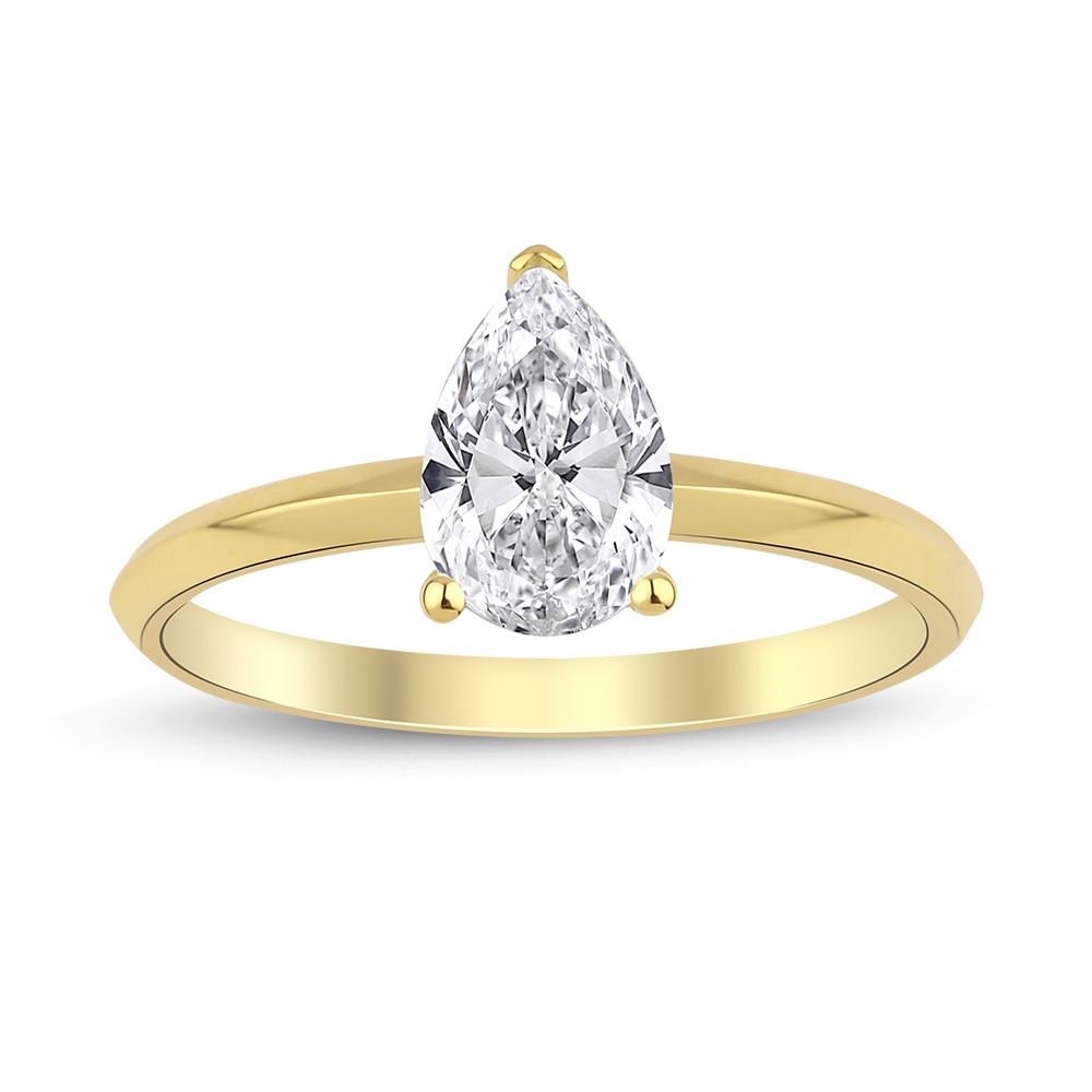 LB1010 Pear Ringe - Solitaire - Billede 1