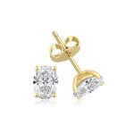 Oval Ørestikker - Solitaire